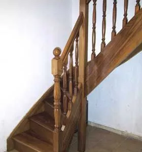 Quart tournant avec balustre tourné