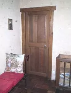 Porte intérieure en chêne.